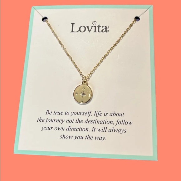 LOVITA Never Lost Necklace in Gold NWT - Picture 14 of 16